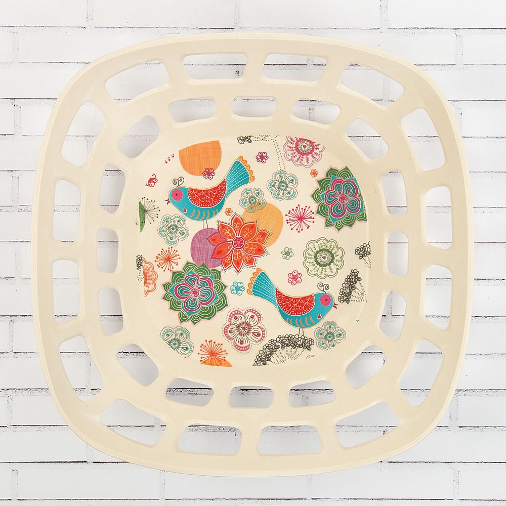 Garden of Eden Large Bamboo Fruit Bowl