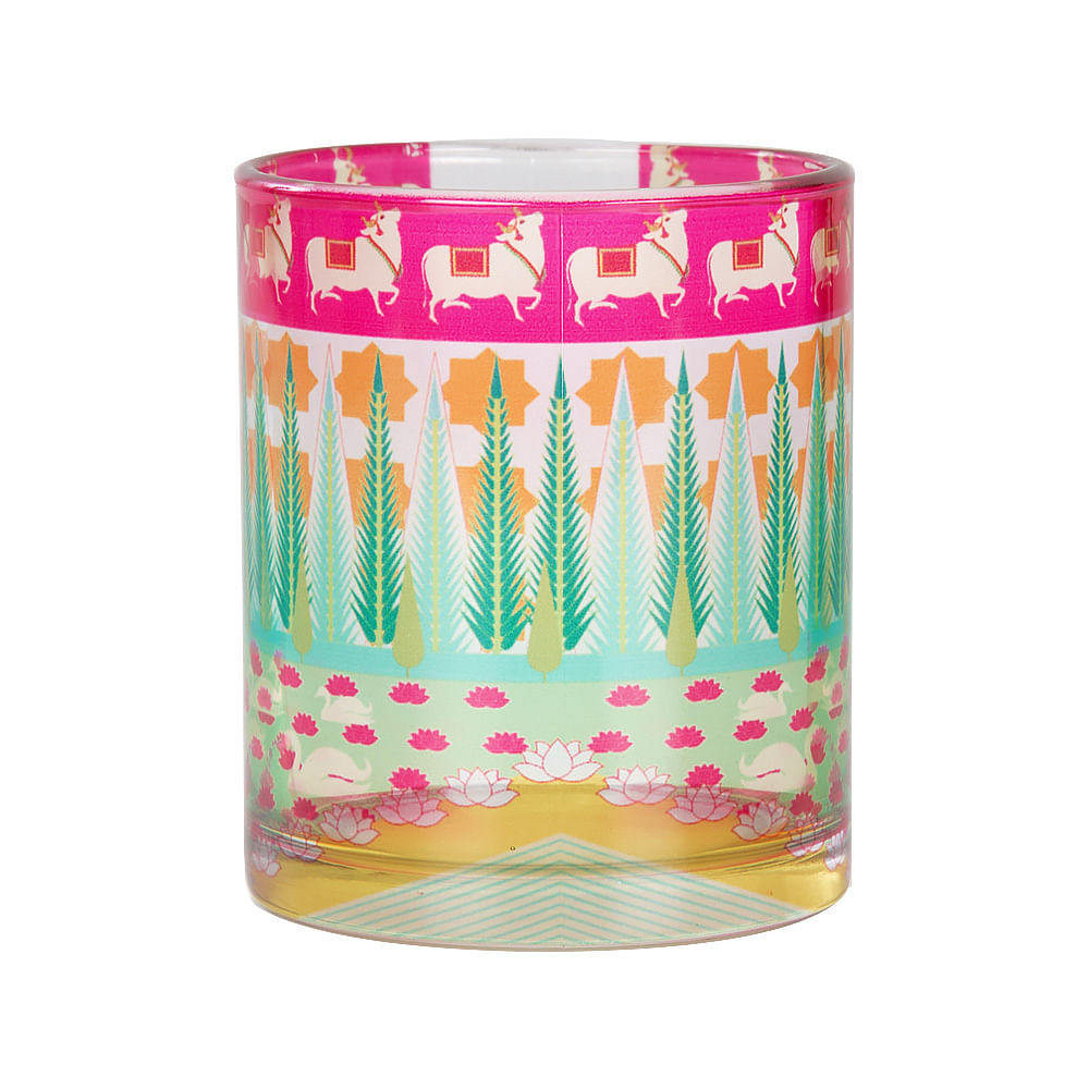 Nelumbo Nucifera Glass Mug