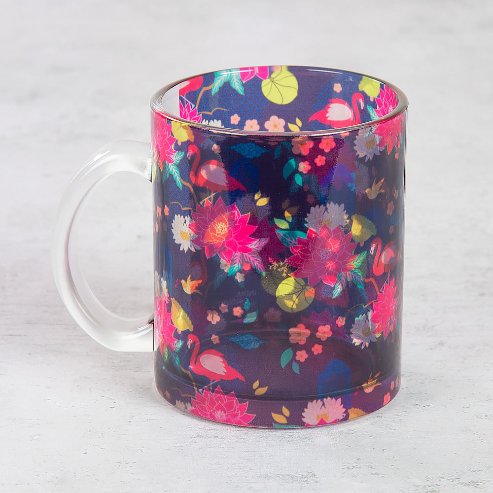 Floral Fable Glass Mug