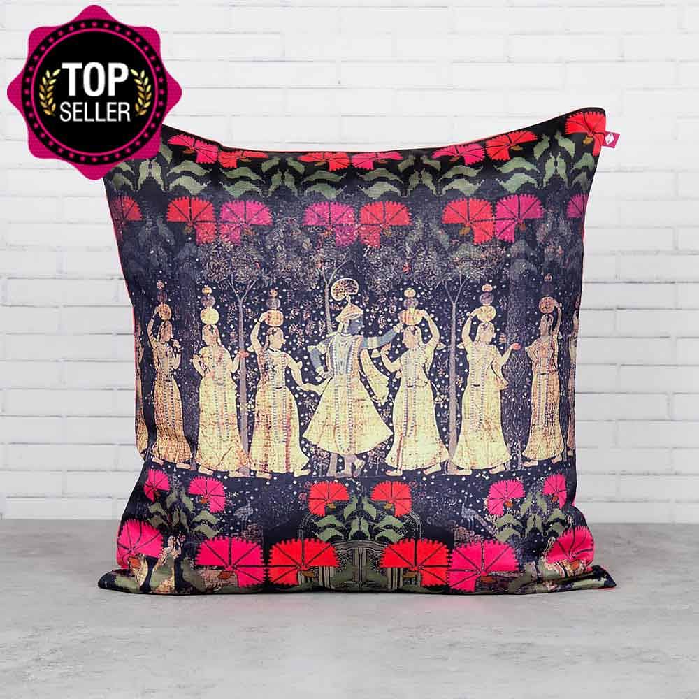 Cosmic Courtesan Blended Taf Silk Cushion Cover