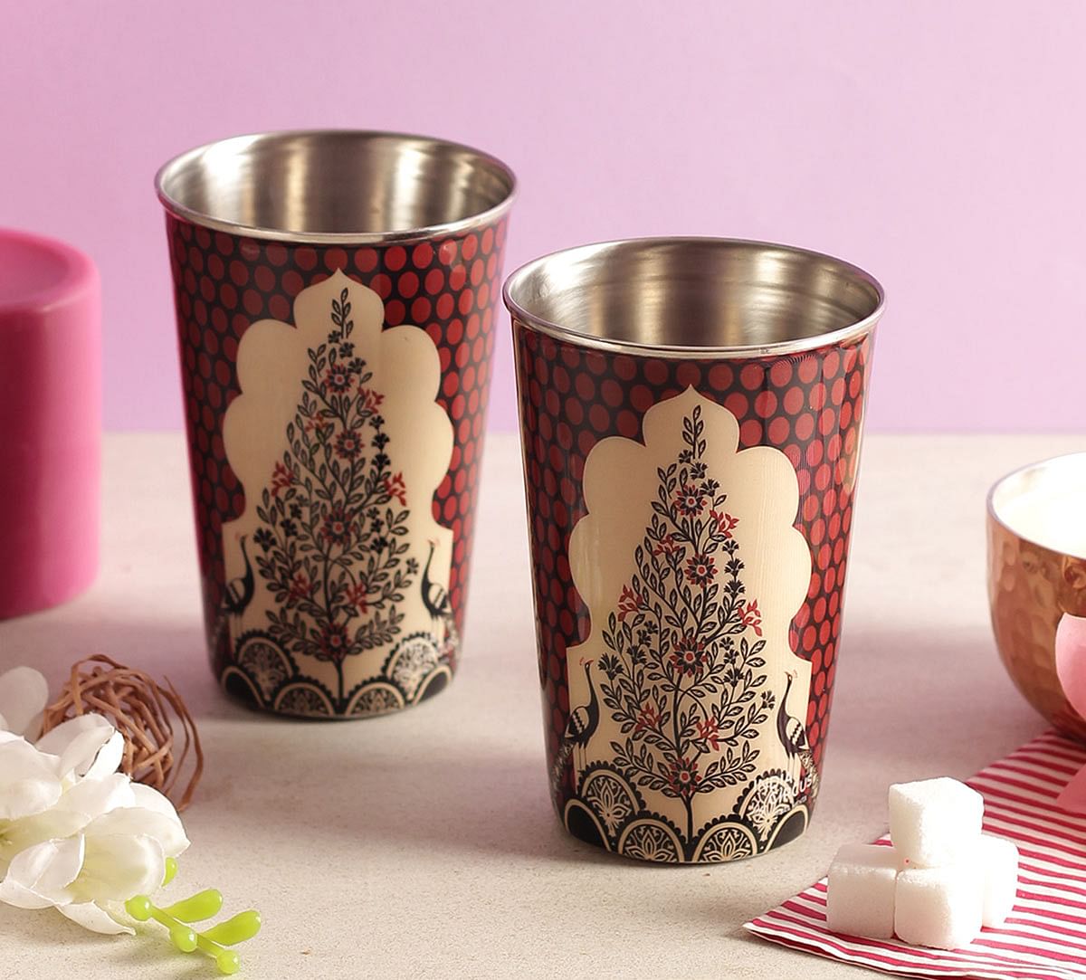 Tree of Dreams Steel Tumbler (Set of 2)