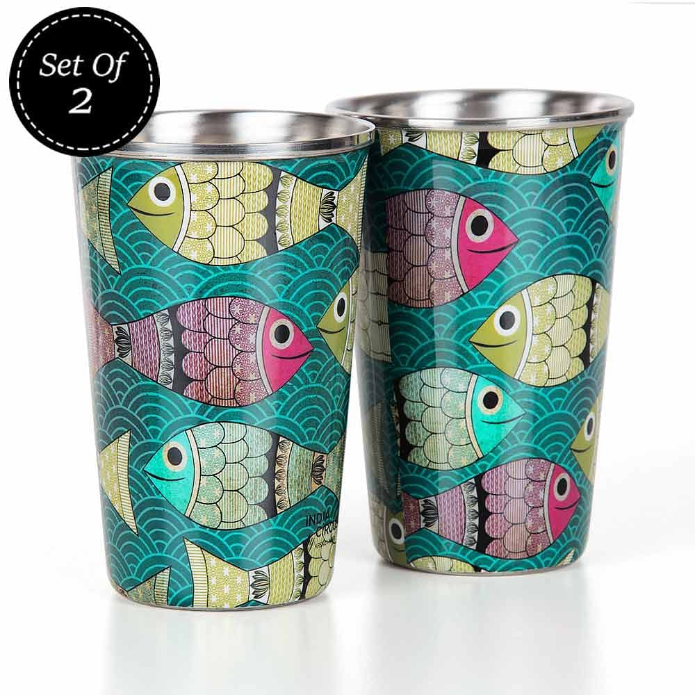 Incoherent Pisceans Steel Tumbler (Set of 2)