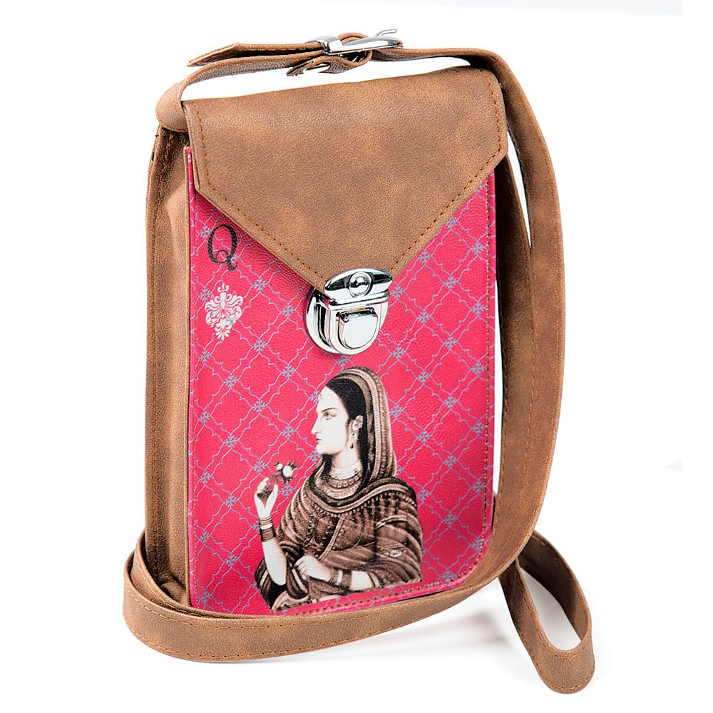 Mughal Queen Playing card Small Sling Bag