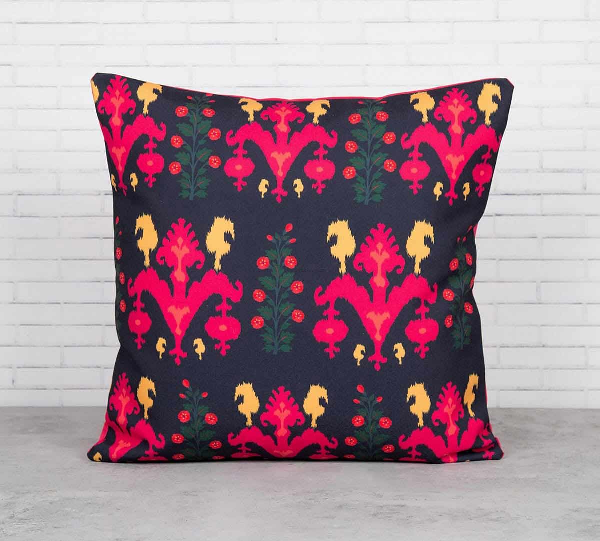 Sunshine Florist Canvas Blend Cushion Cover