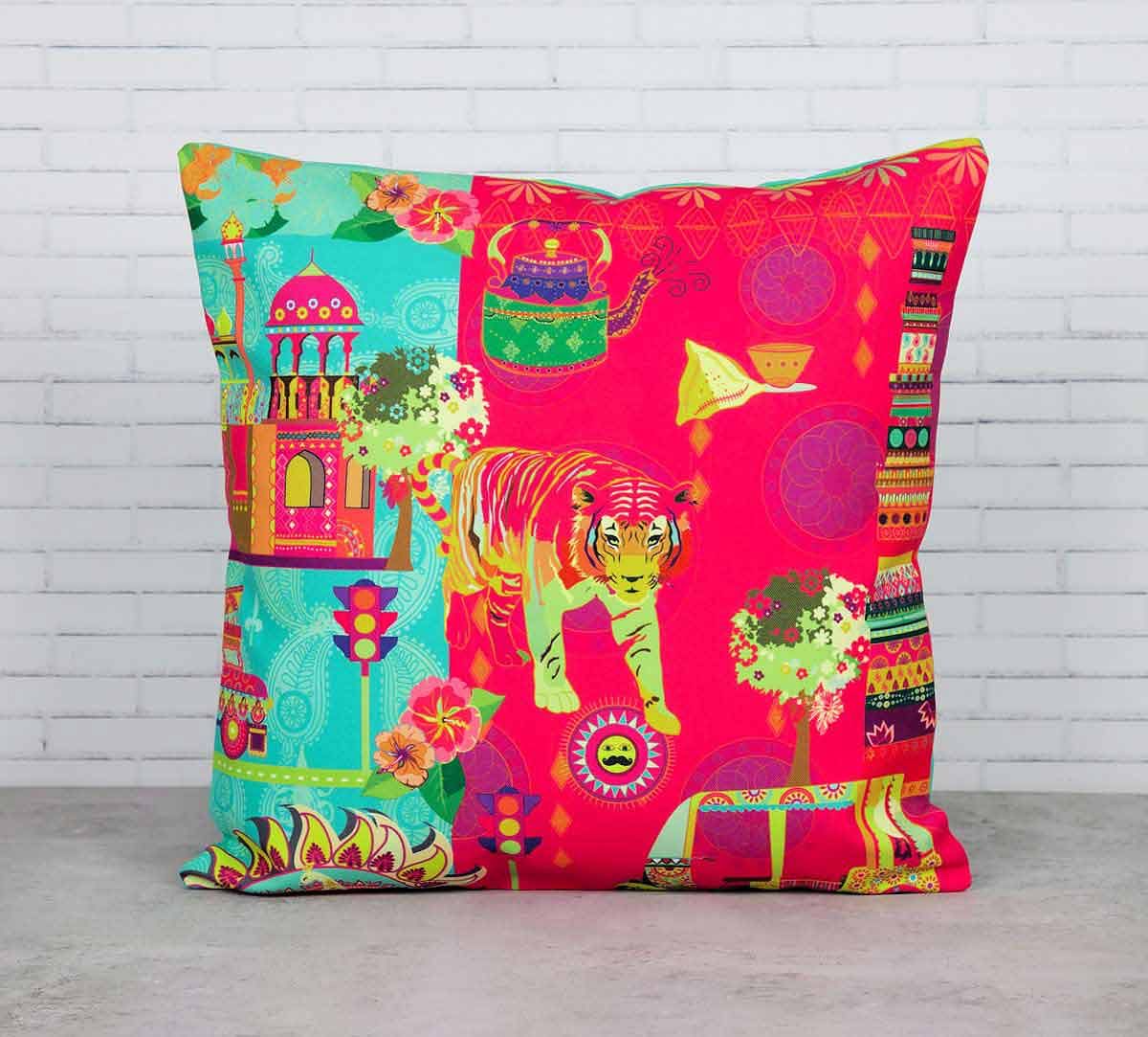 Bengal Bedlam Canvas Blend Cushion Cover