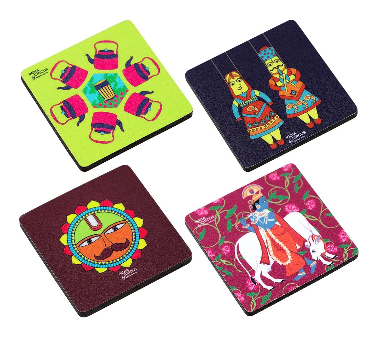 Lucid Yatra Fridge Magnet (Set of 4)