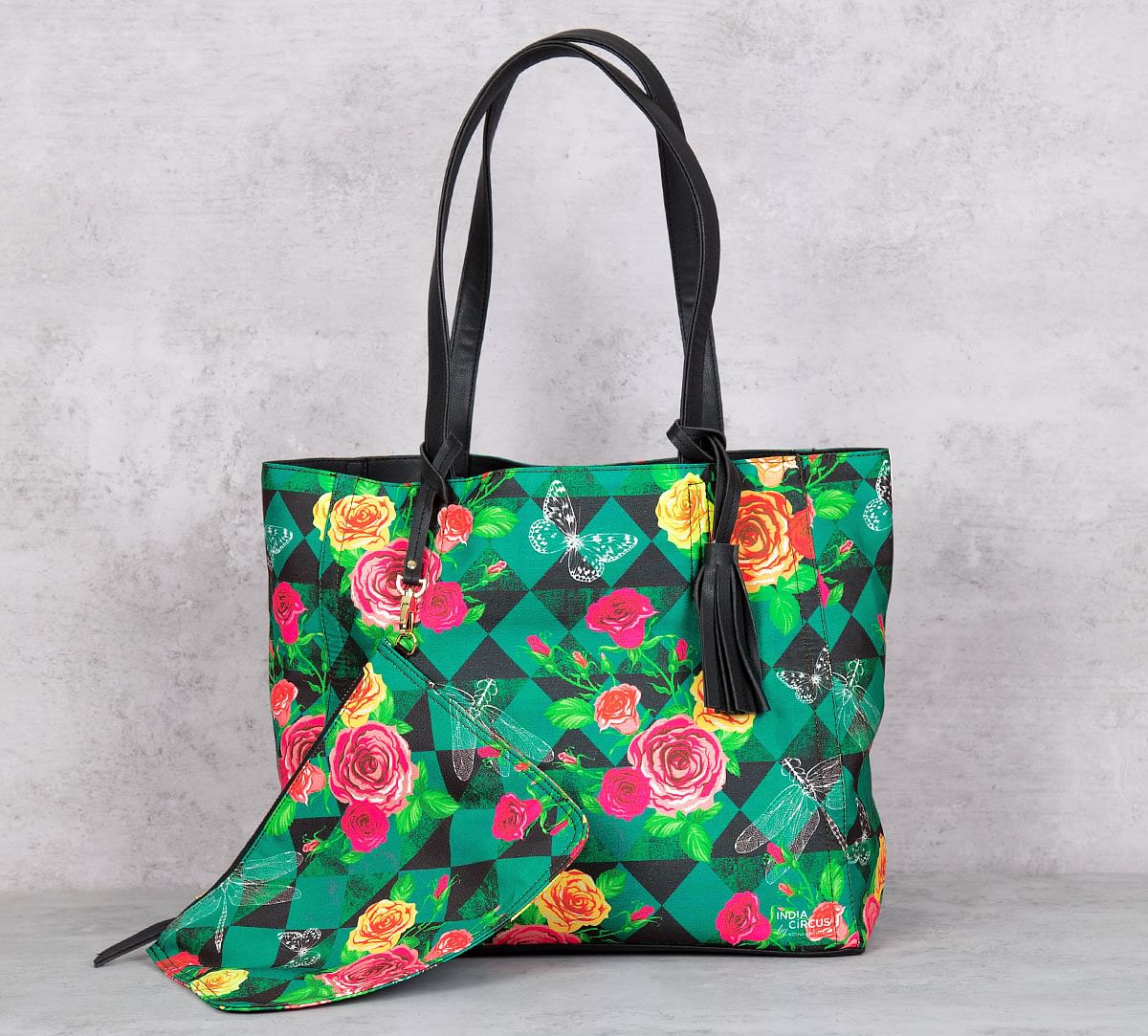 Floral Flutter Reversible Bag