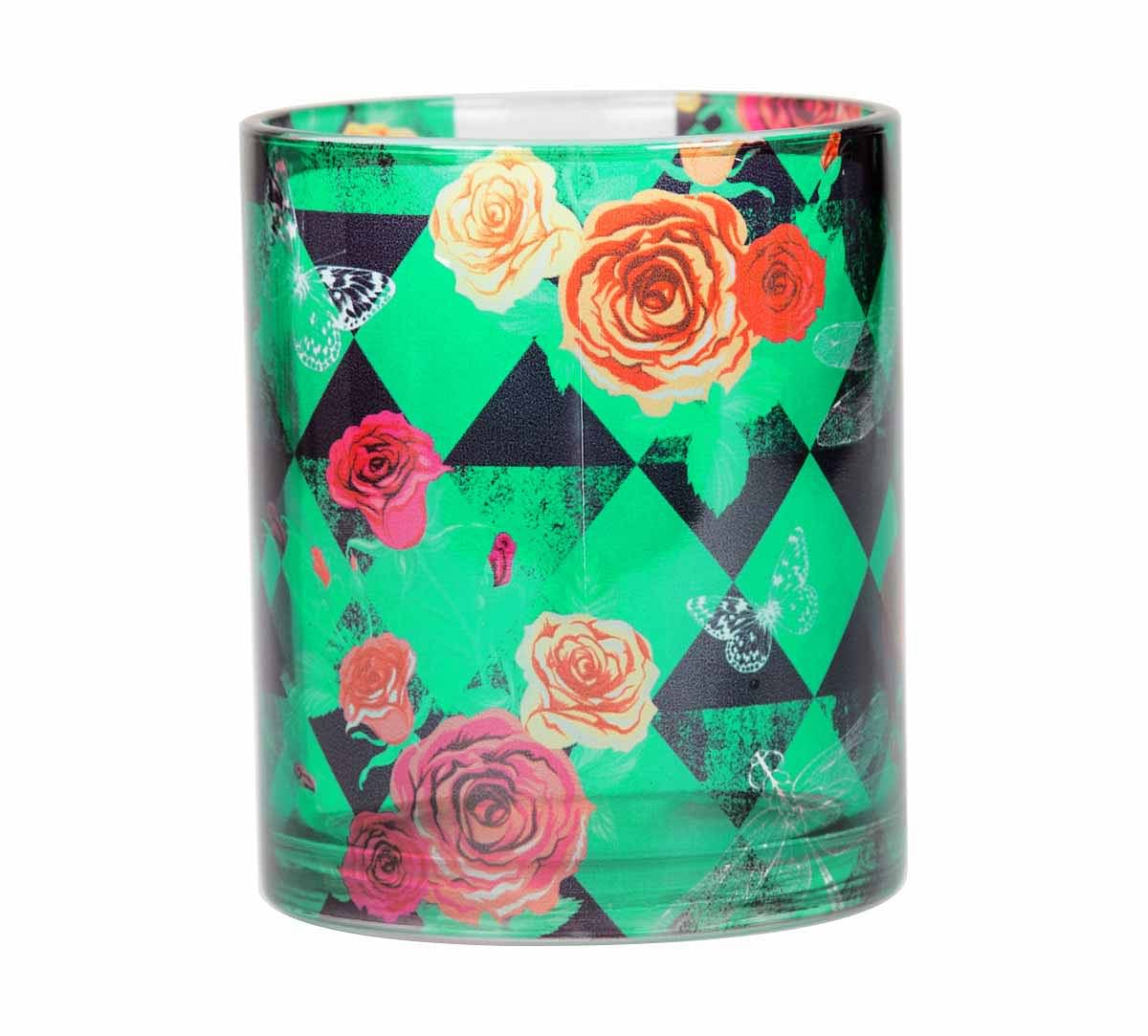 Floral Flutter Glass Mug