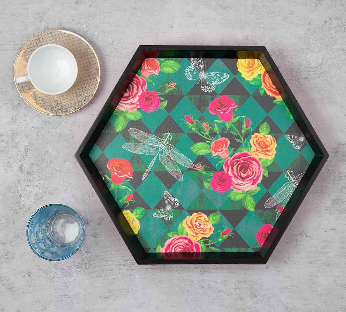 Floral Flutter Tray