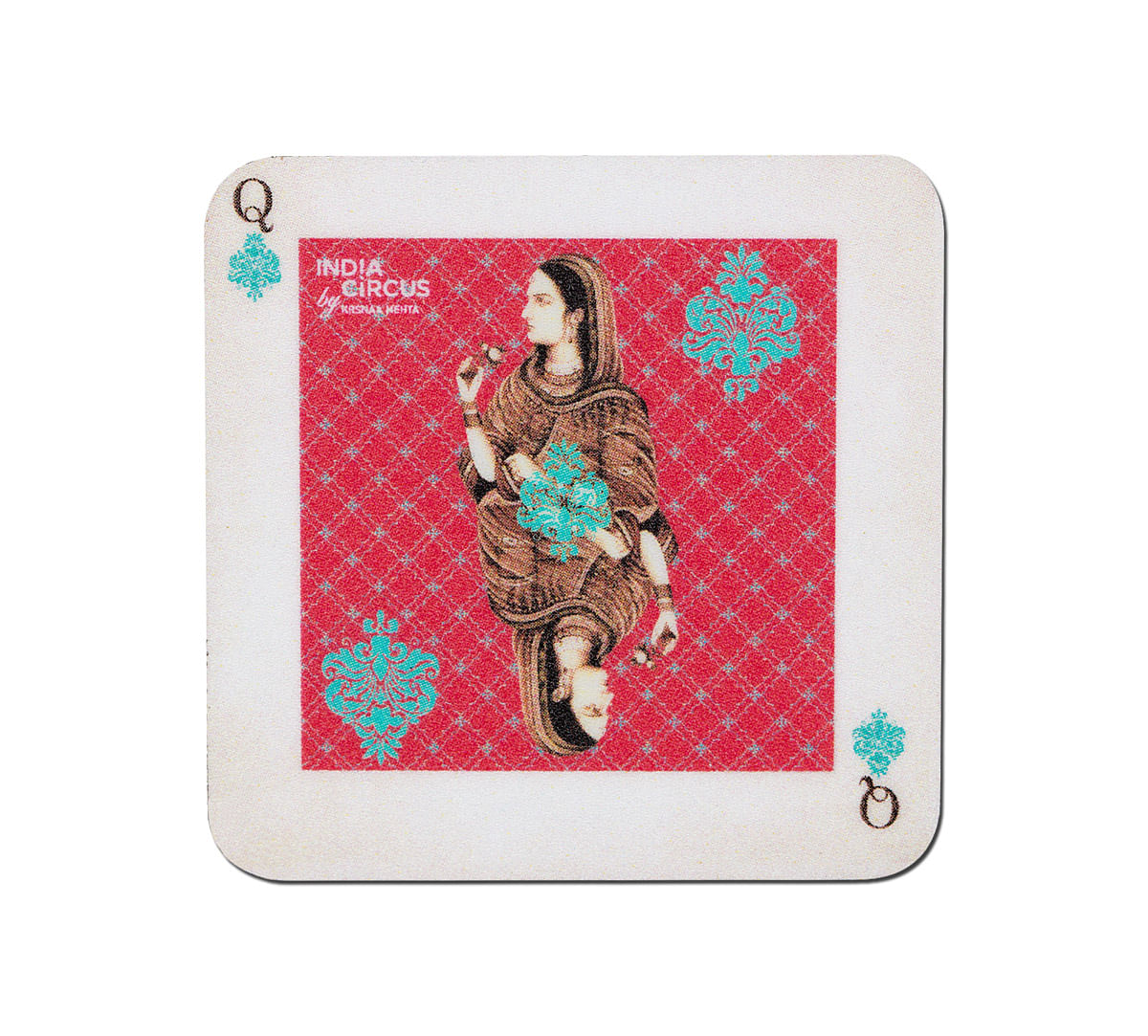 Mughal Queen Playing card Fridge Magnet