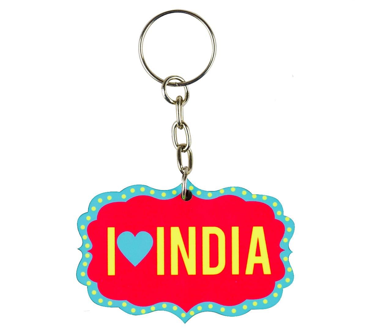 I Heart India Keychain