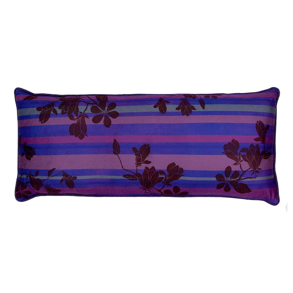 Dark Flowers Poly Velvet Cushion Cover 