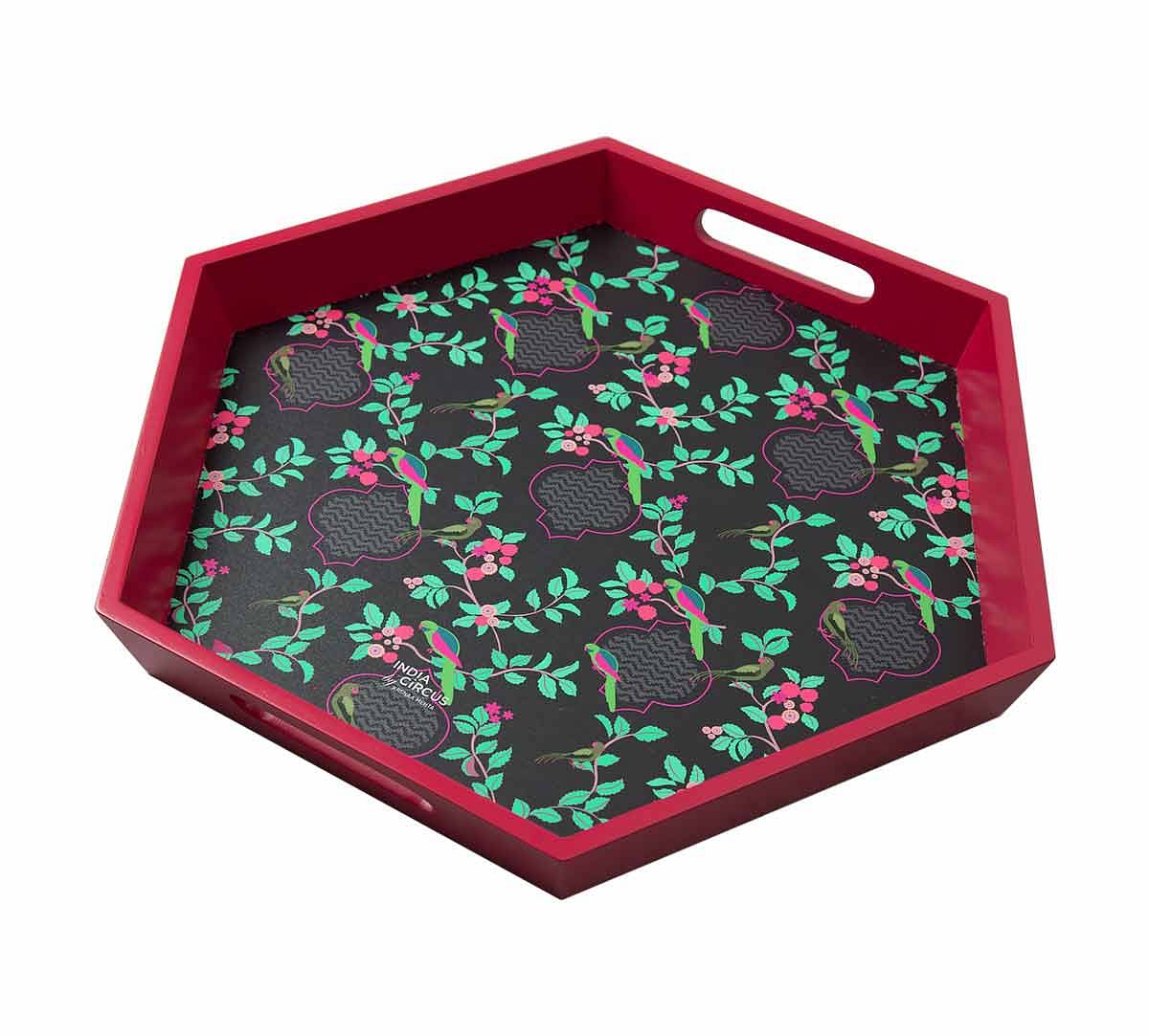 India Circus Perches on a Lattice Tray