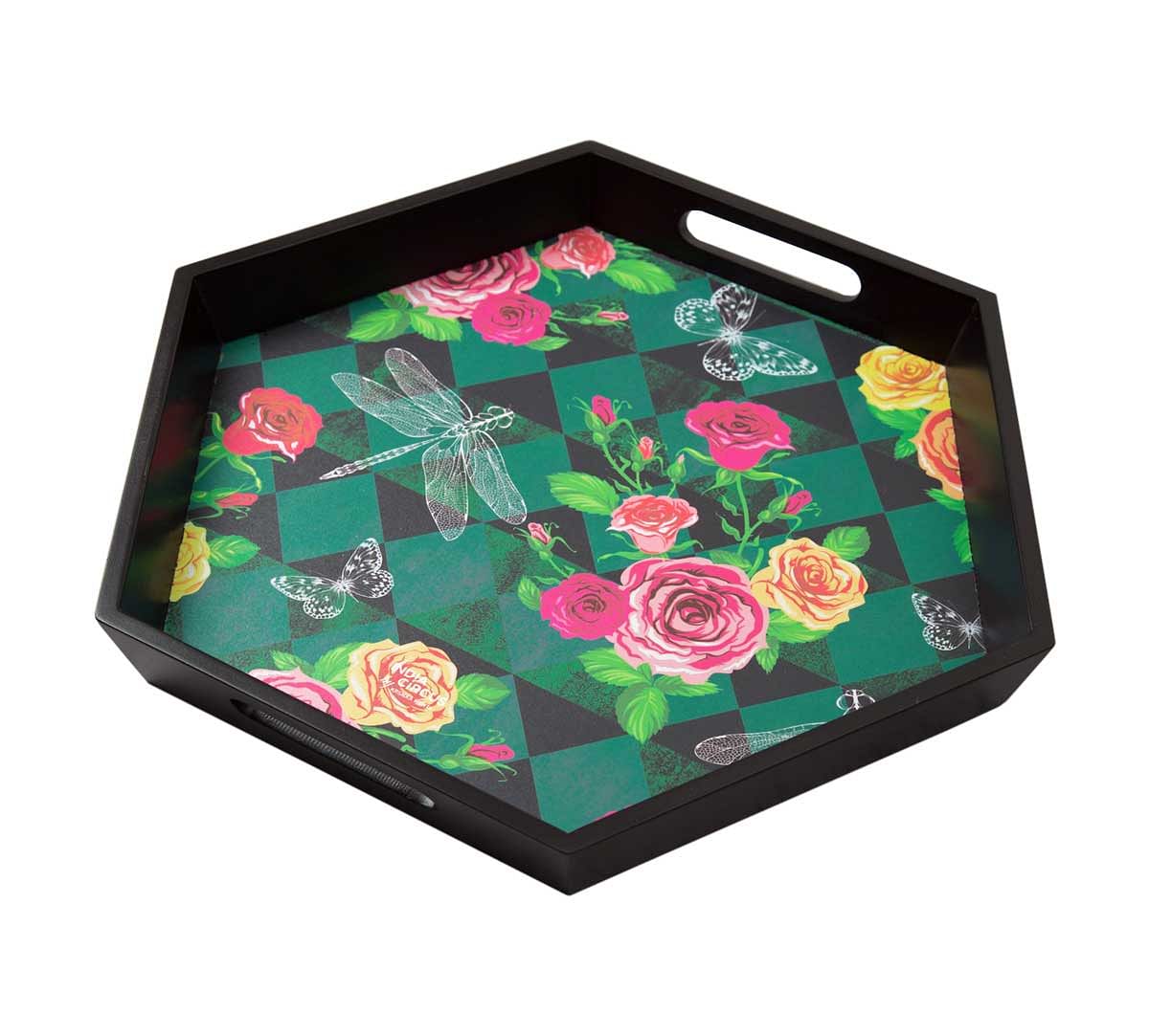 India Circus Floral Flutter Tray