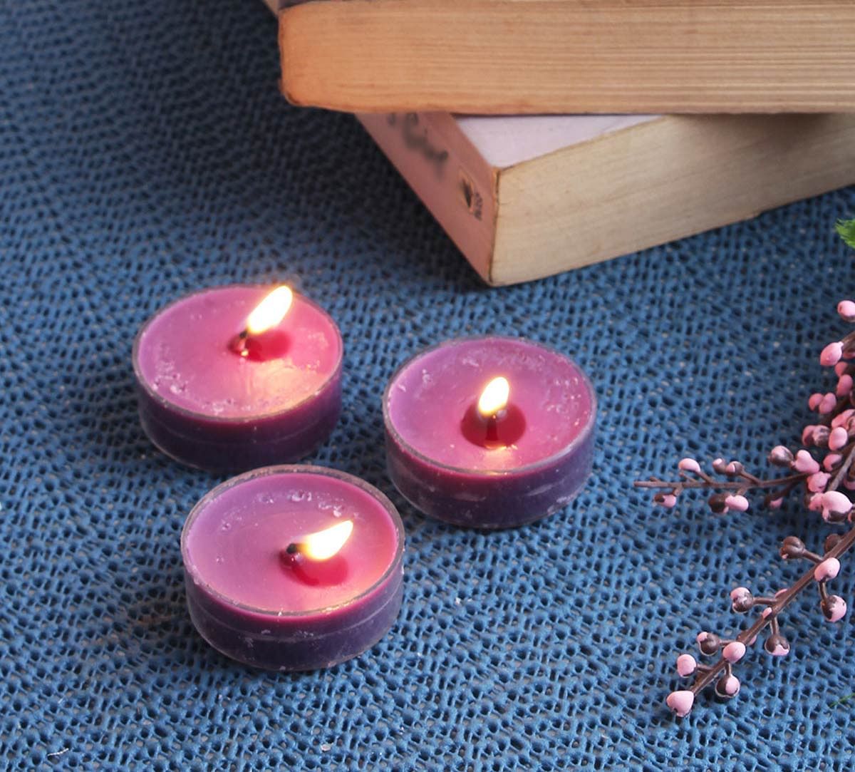 India Circus Lavender Tea Light candles (Set of 12)