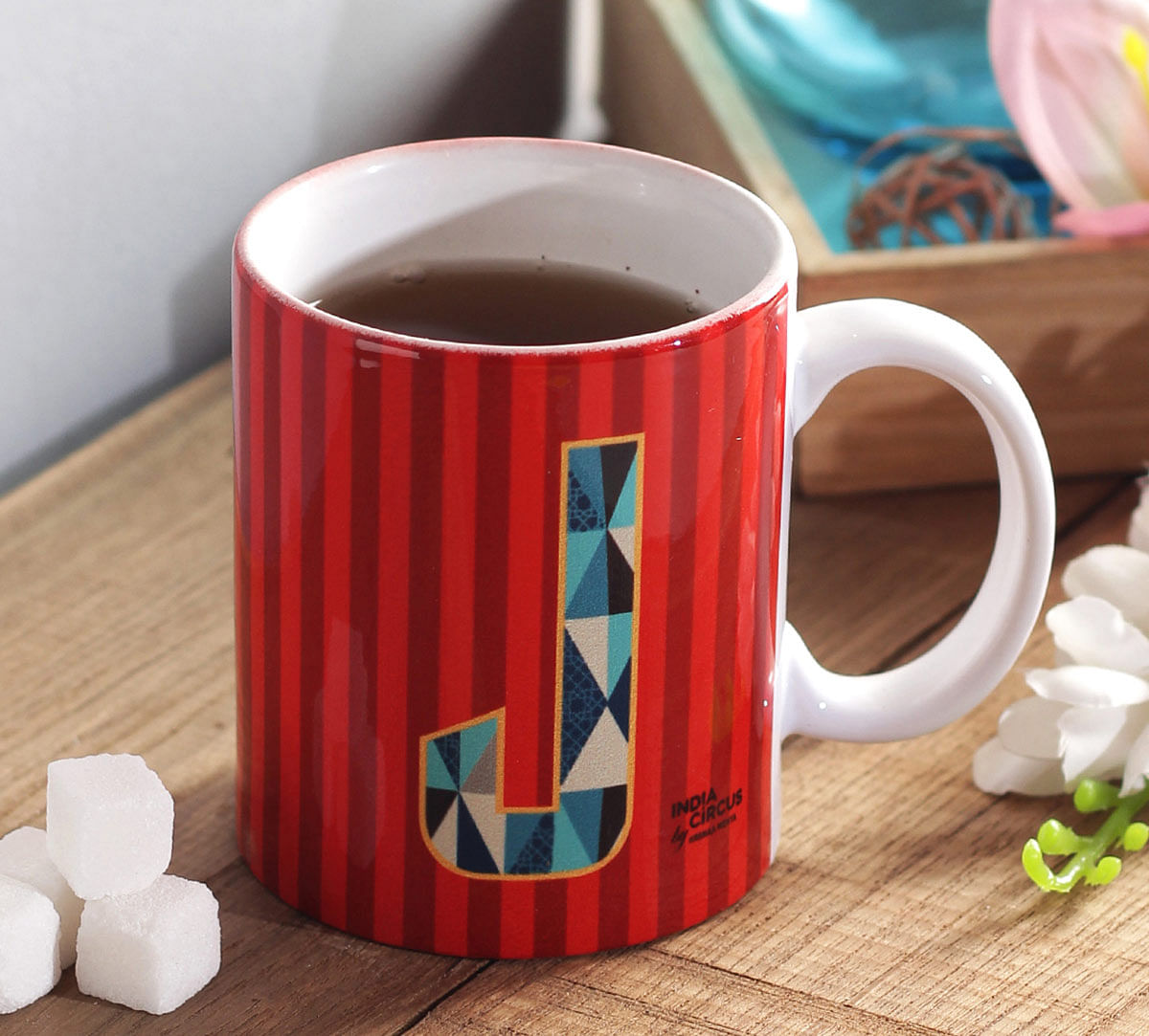 India Circus Jaunty Alphabet J Mug