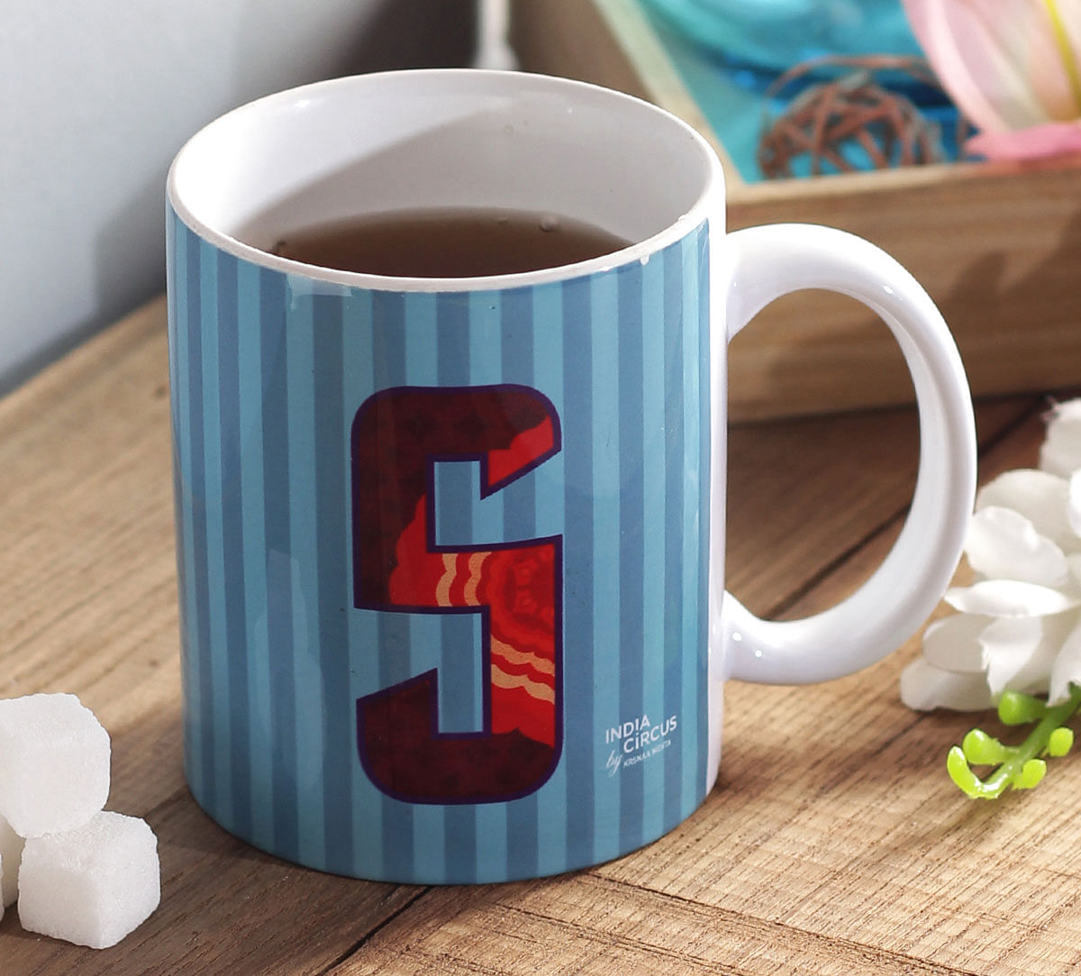 India Circus Sophisticated Alphabet S Mug