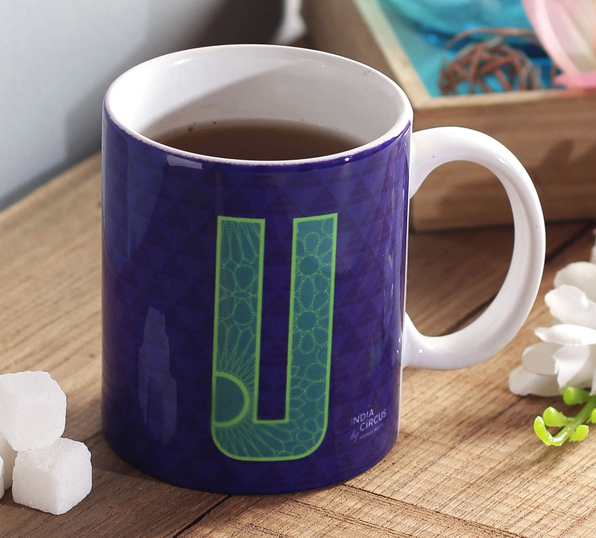 India Circus Upbeat Alphabet U Mug