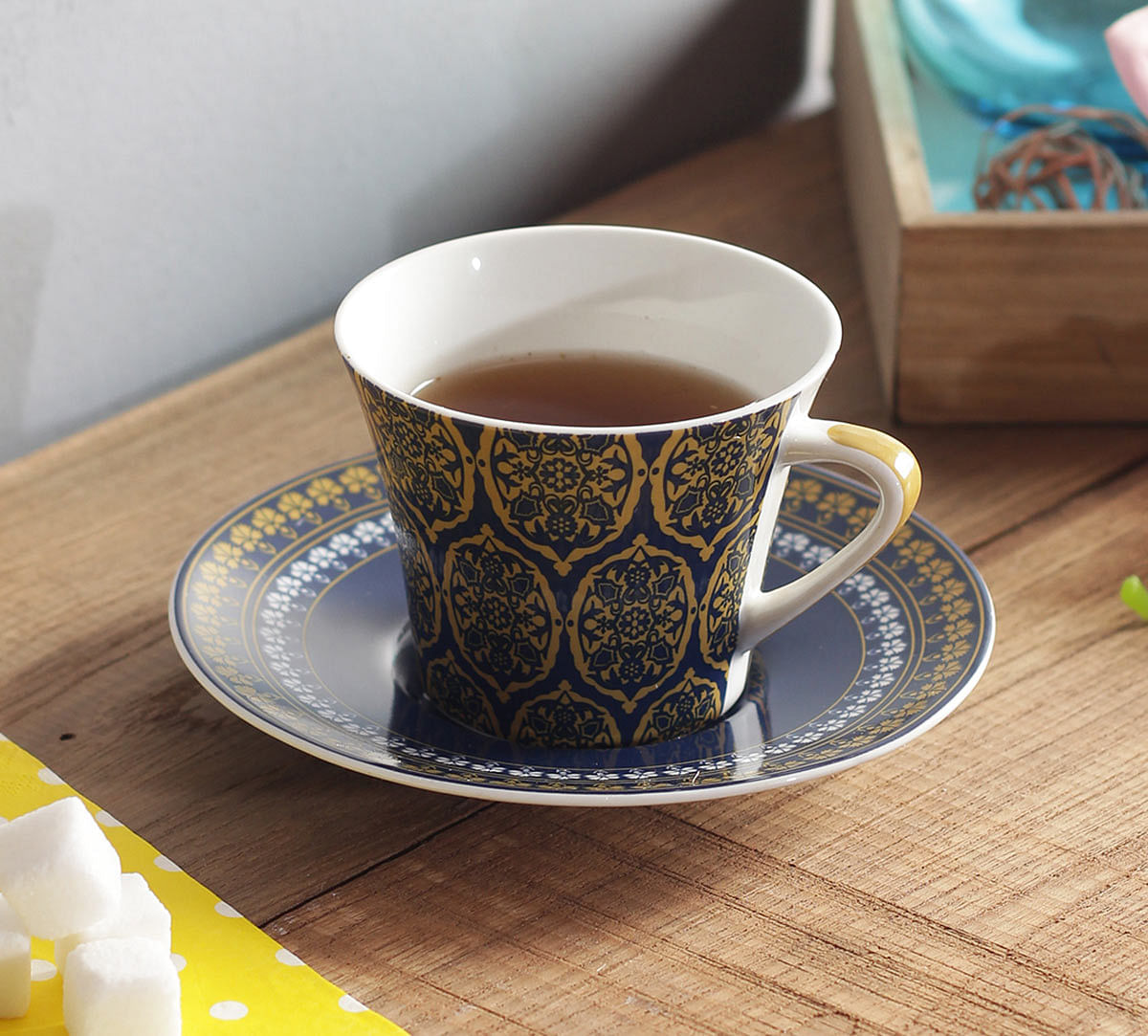 India Circus Floral Hypnosis Cup & Saucer
