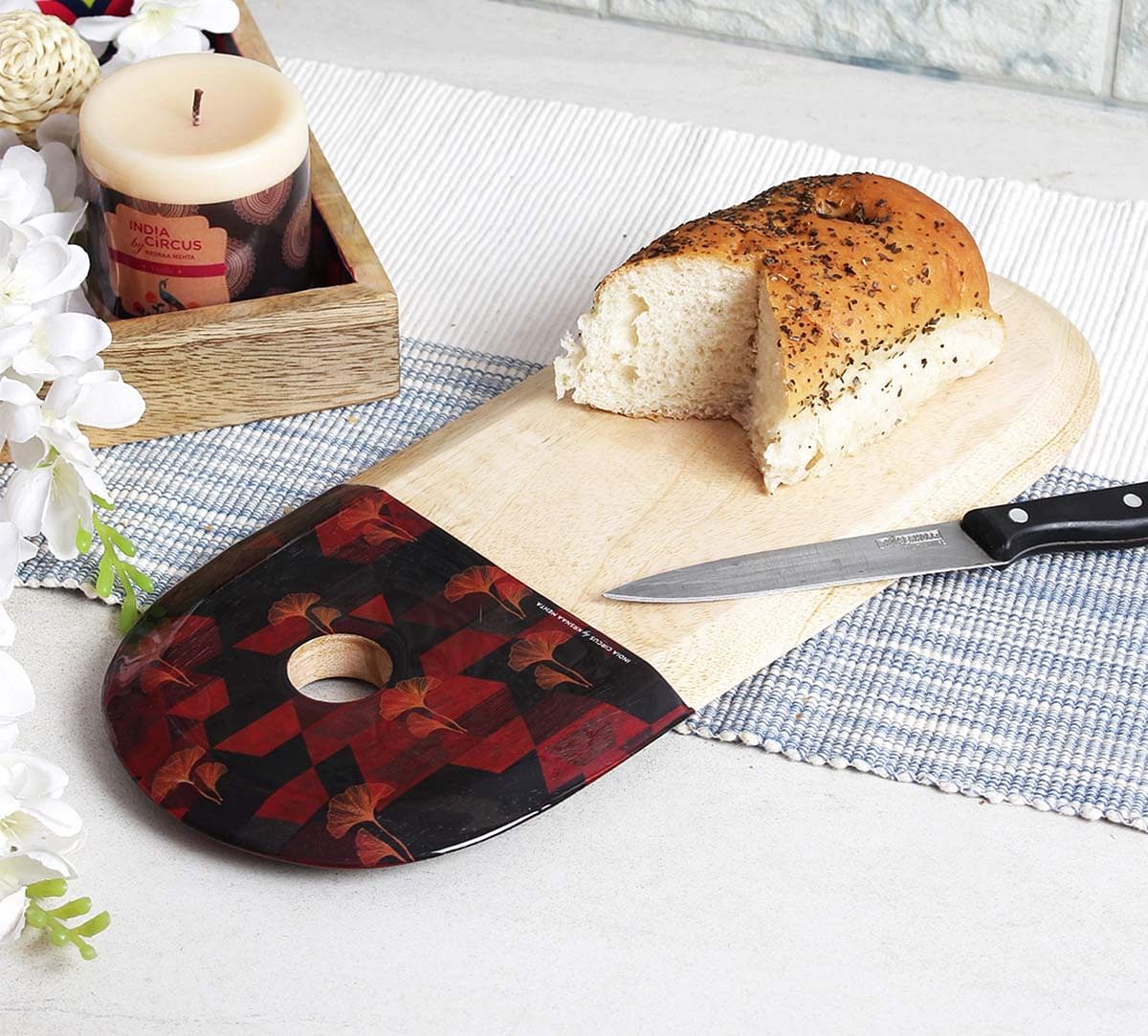 India Circus Geometrical Deluge Cheese/Chopping Board