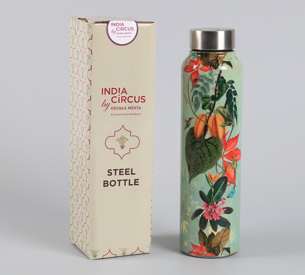 India Circus by Krsnaa Mehta Seedling Monarch Big Steel Bottle