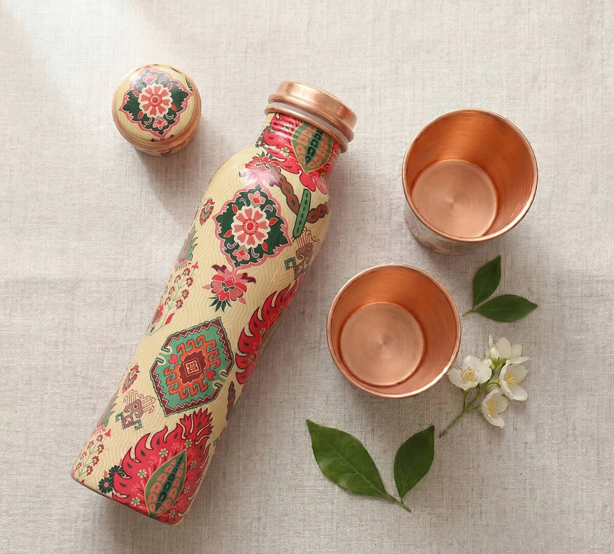 India Circus by Krsnaa Mehta Mystifying Dazzle Copper Combo Set