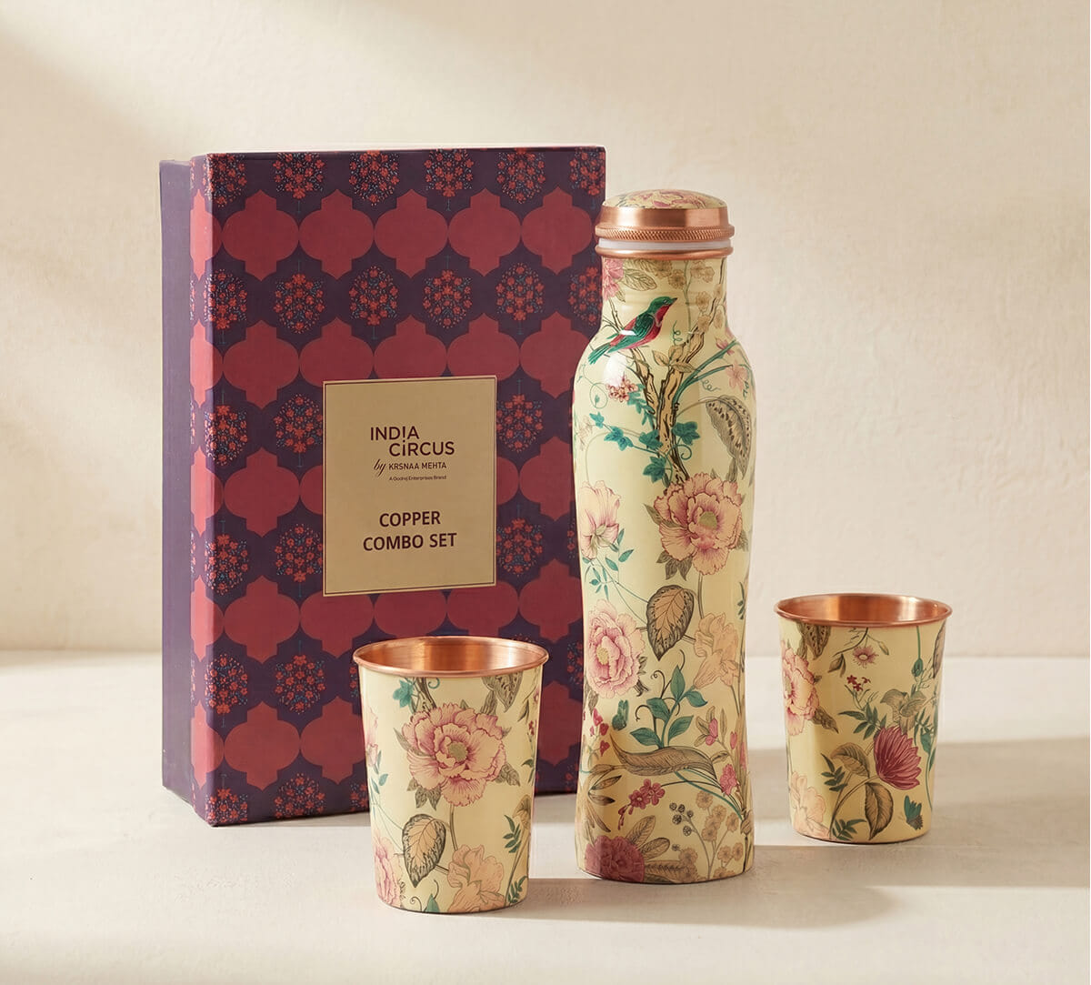 India Circus by Krsnaa Mehta Rustic Realm Copper Combo Set