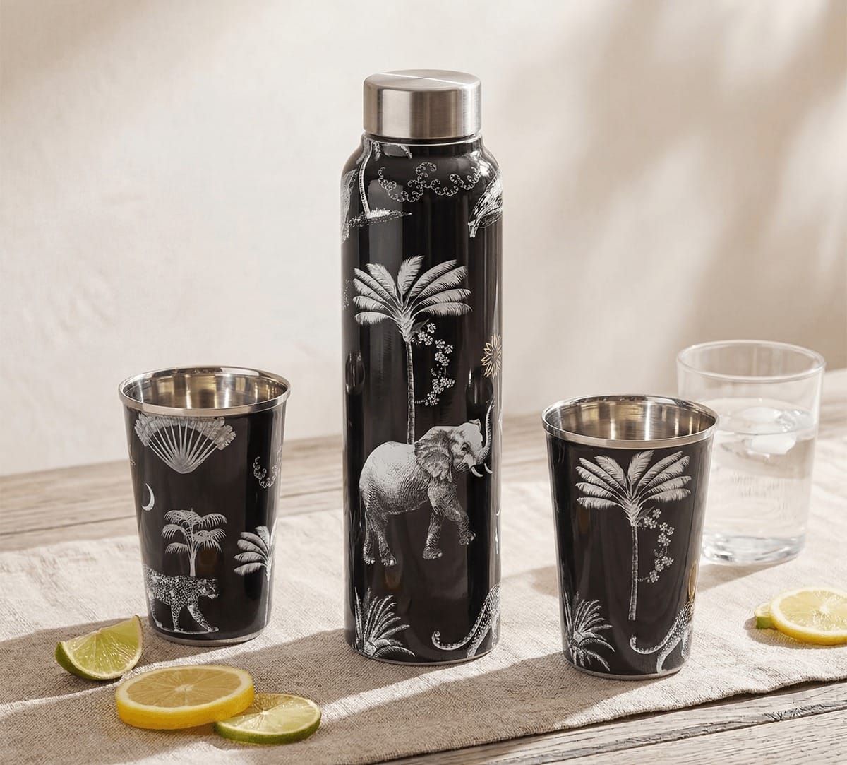 India Circus by Krsnaa Mehta Animalia Creations Steel Combo Set