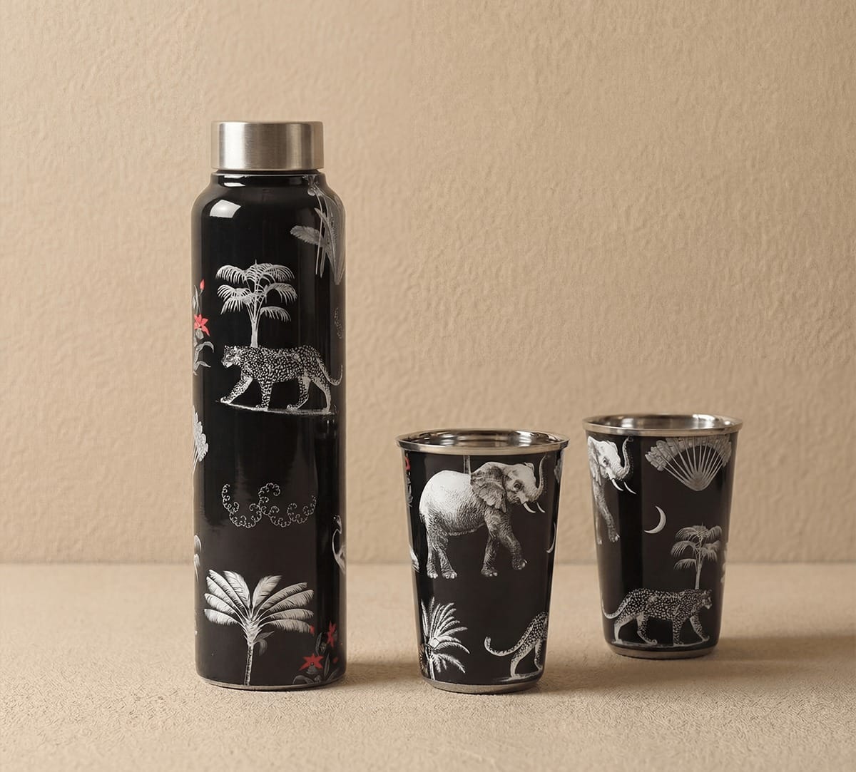 India Circus by Krsnaa Mehta Animalia Creations Steel Combo Set