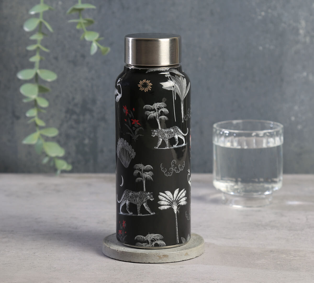 India Circus by Krsnaa Mehta Animalia Creations Small Steel Bottle