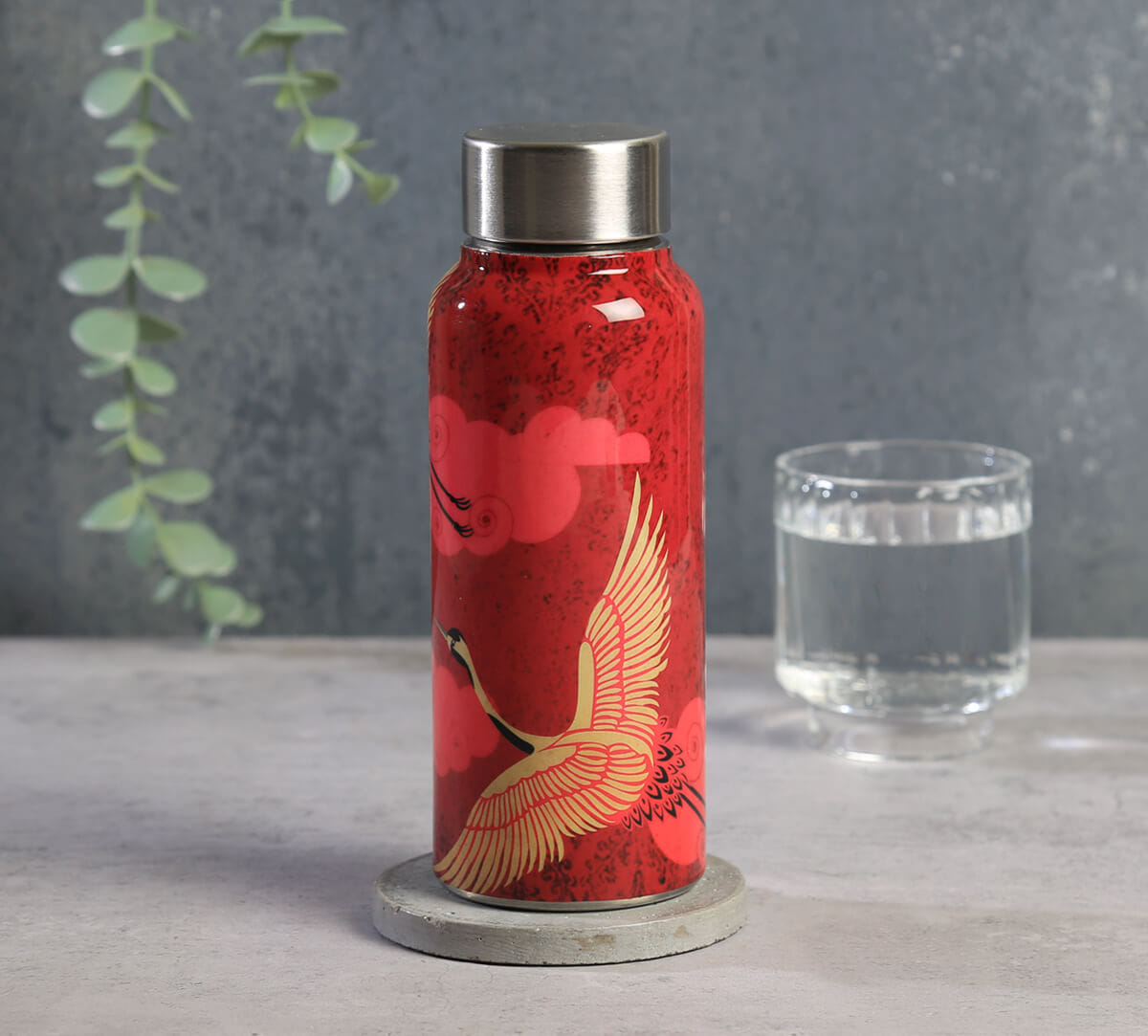 India Circus by Krsnaa Mehta Legend of the Cranes Small Steel Bottle