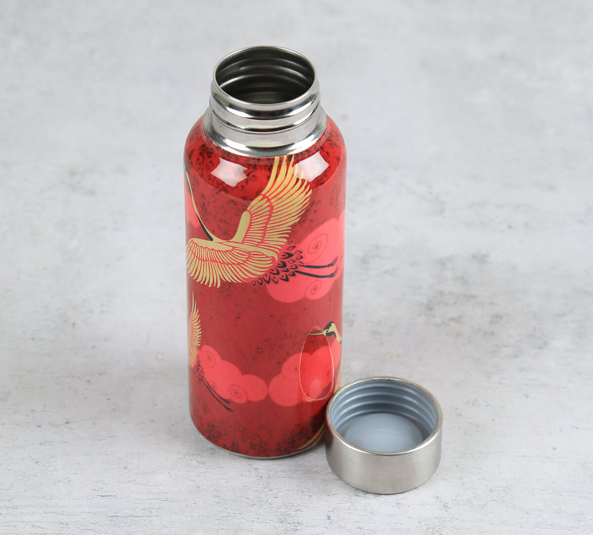 India Circus by Krsnaa Mehta Legend of the Cranes Small Steel Bottle