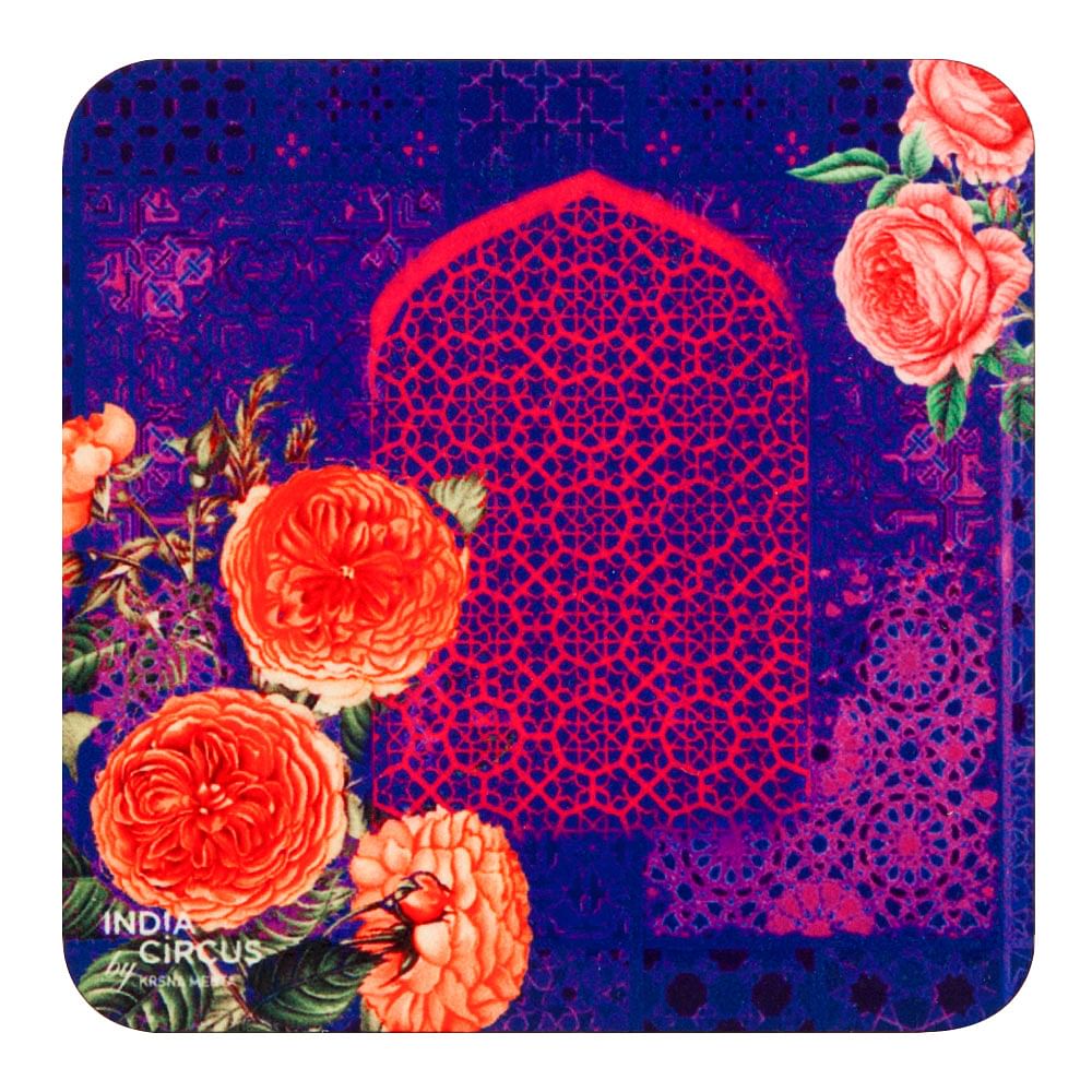 Floral Fantasy MDF Coasters - (Set of 6)