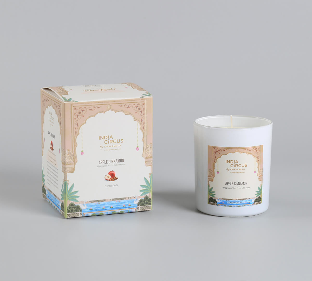 India Circus by Krsnaa Mehta Cinnamon Apple Jar Candle