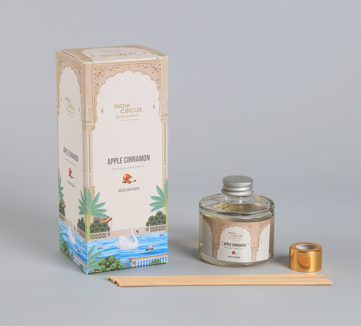 India Circus by Krsnaa Mehta Apple Cinnamon Reed Diffuser Set