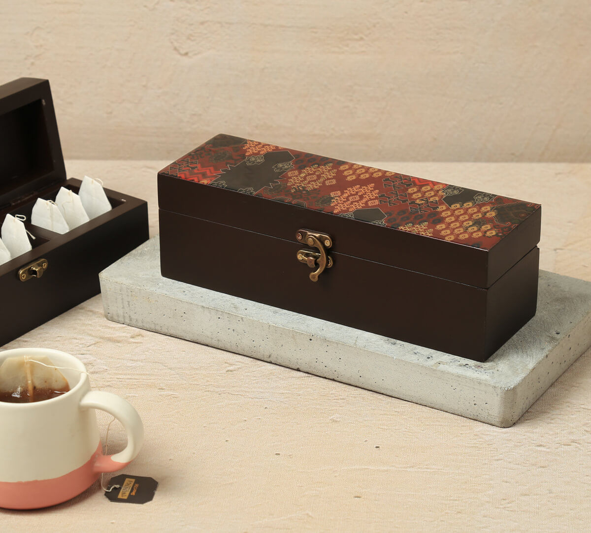 India Circus by Krsnaa Mehta Heritage Haven Tea Bag Orgainser