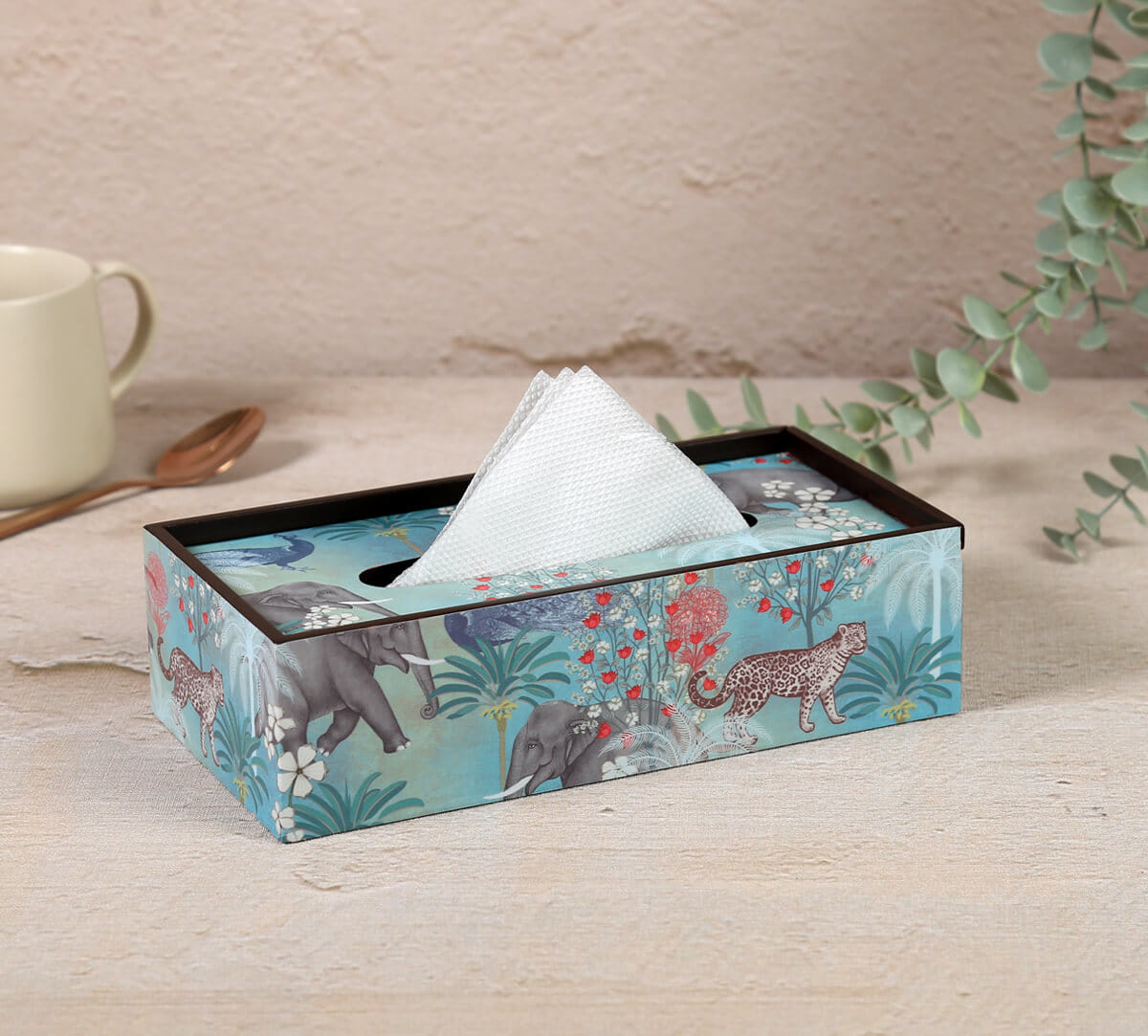 India Circus by Krsnaa Mehta Wildlife Safari Tissue Box Holder