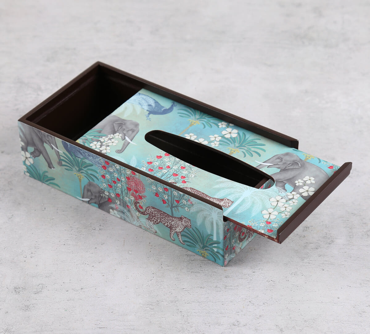 India Circus by Krsnaa Mehta Wildlife Safari Tissue Box Holder