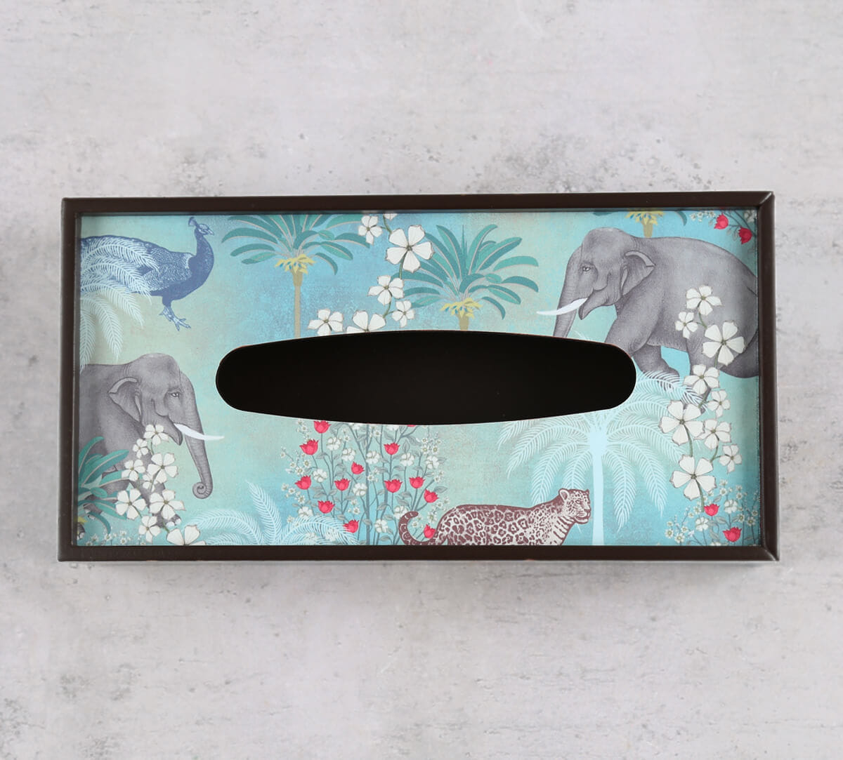 India Circus by Krsnaa Mehta Wildlife Safari Tissue Box Holder