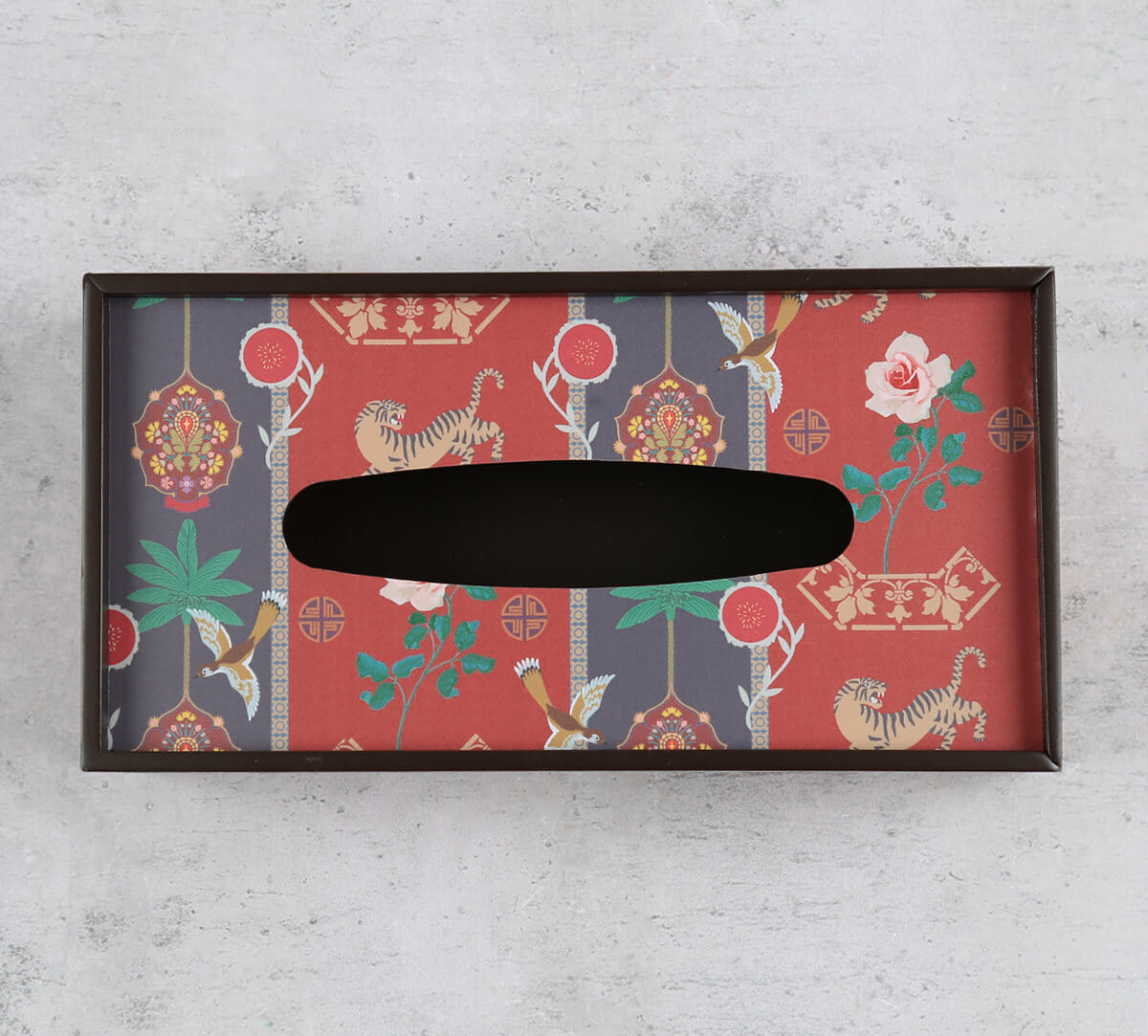 India Circus by Krsnaa Mehta Playful Paradise Tissue Box Holder