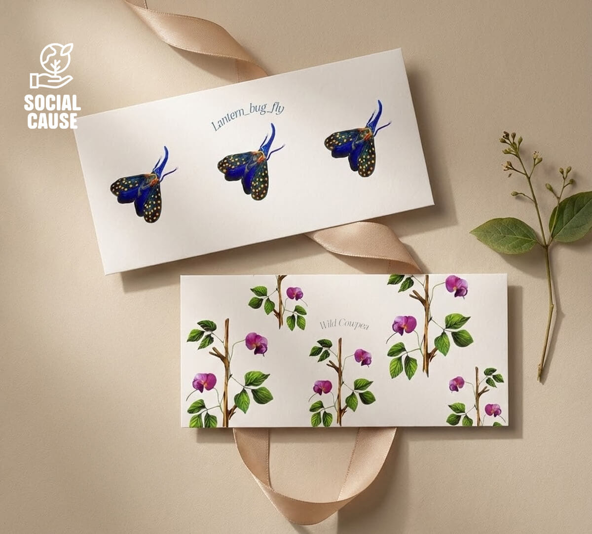 NGCPR Collection - Pea and Pansy Money Envelope Set of 6
