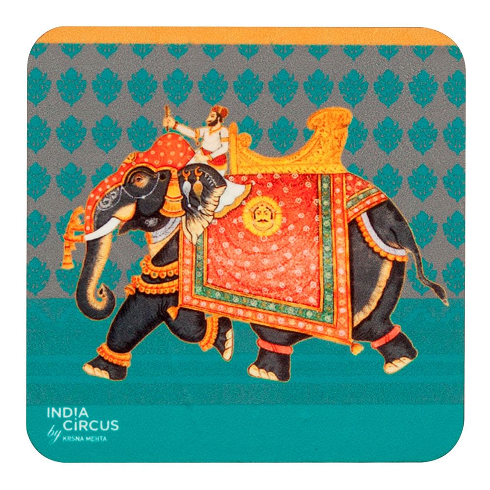 Embellished Elephant MDF Coasters - (Set of 6)