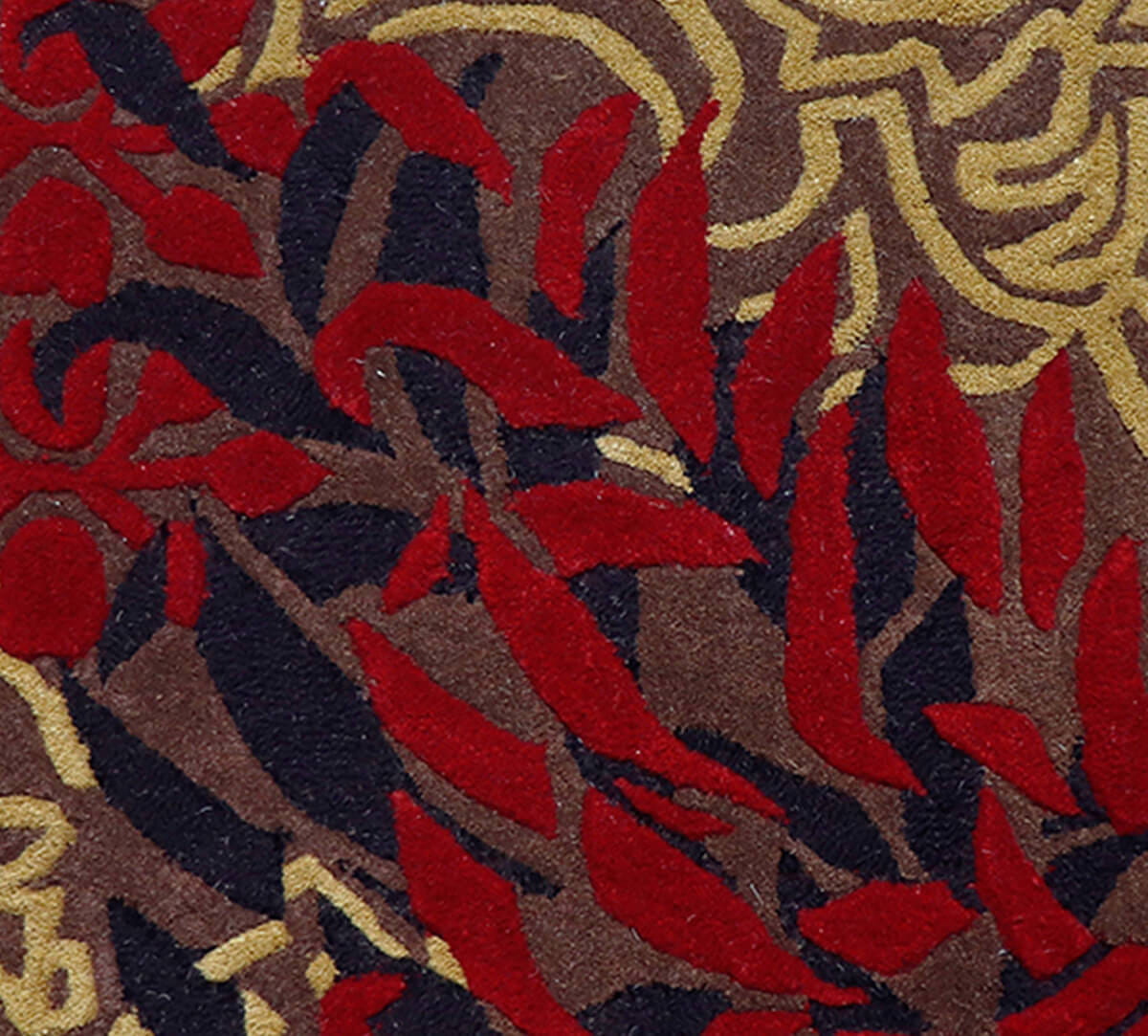 Maroon Splashes 4ft x 6ft Rug
