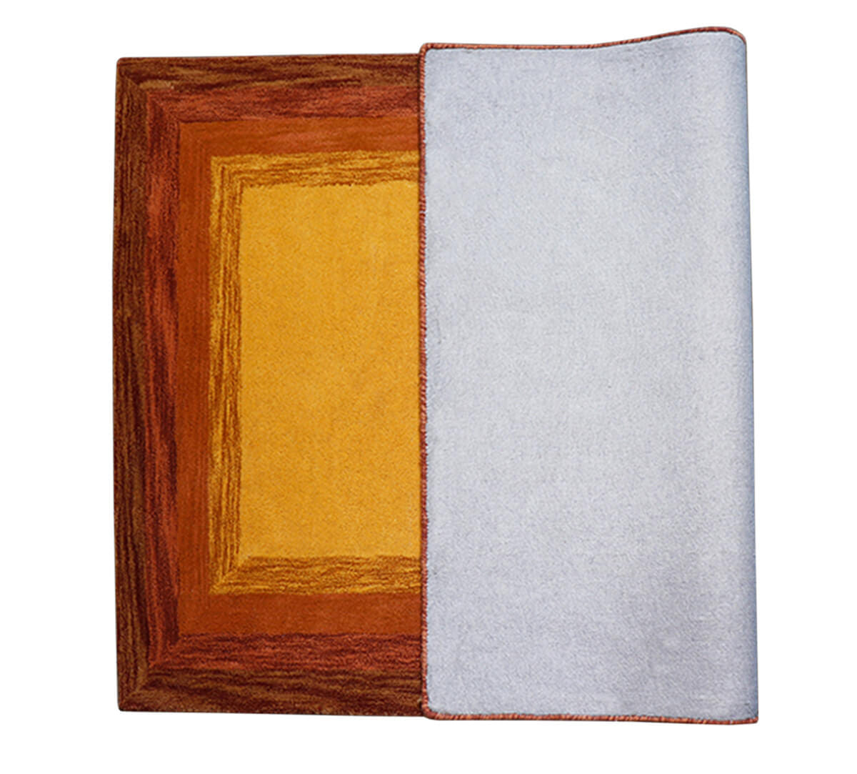 India Circus by Krsnaa Mehta Warm Repeating Rectangles 4ft x 6ft Rug