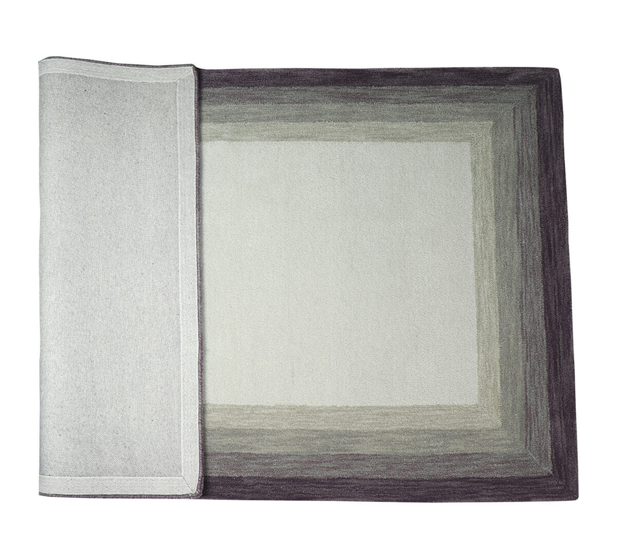 India Circus by Krsnaa Mehta Cream Repeating Rectangles 4ft x 6ft Rug