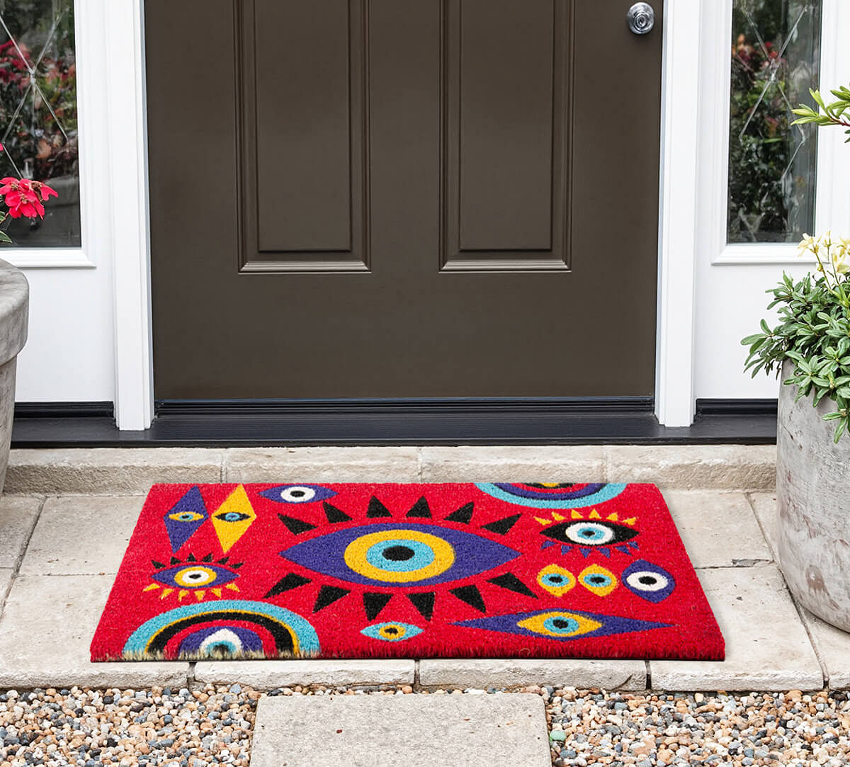 India Circus by Krsnaa Mehta Malocchio Stare Doormat