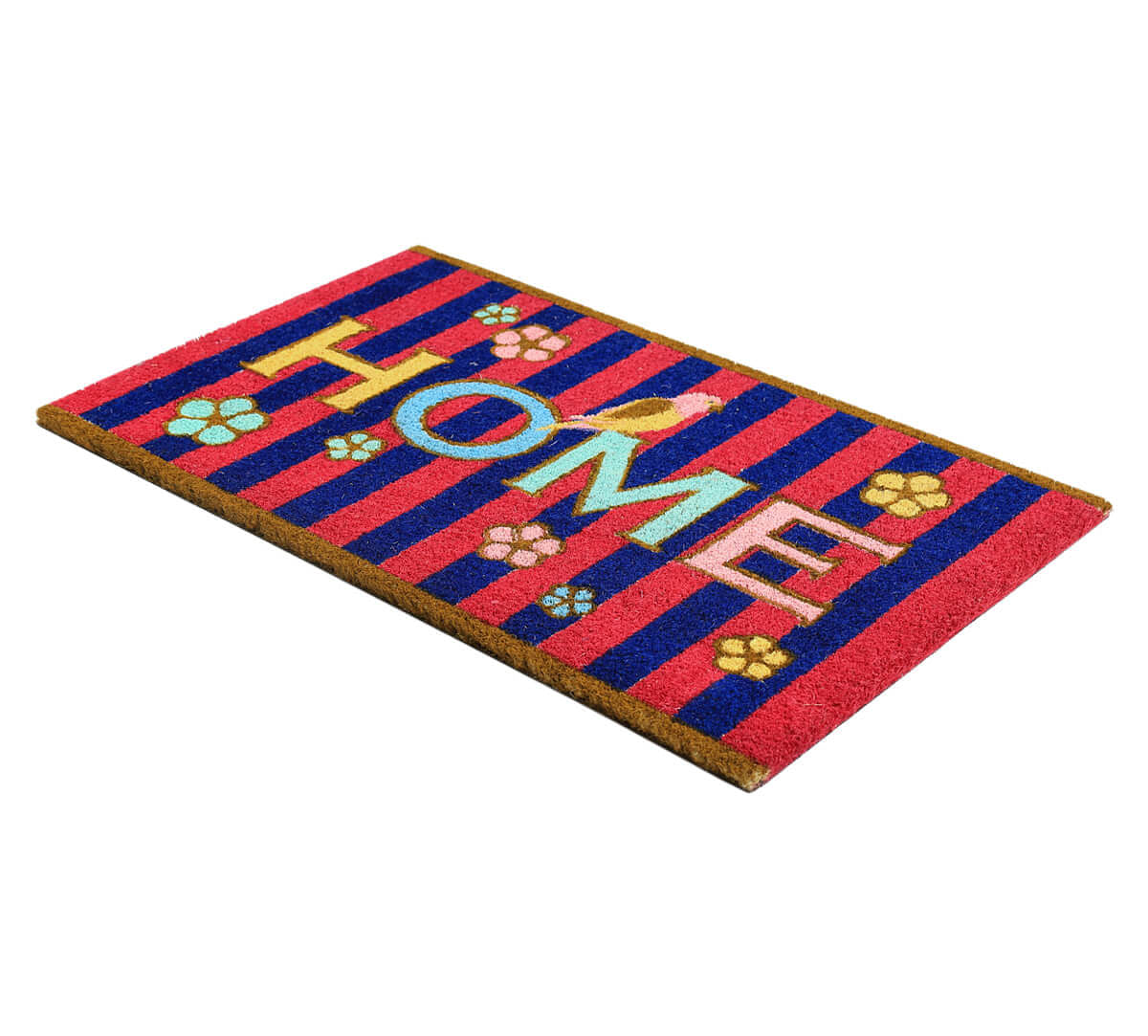 India Circus by Krsnaa Mehta Striped Florals Doormat