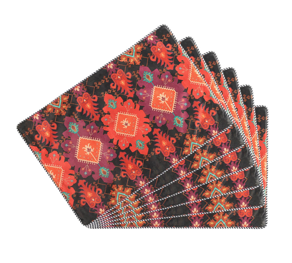 India Circus by Krsnaa Mehta Verdure Trails Micro Velvet Table Mat
