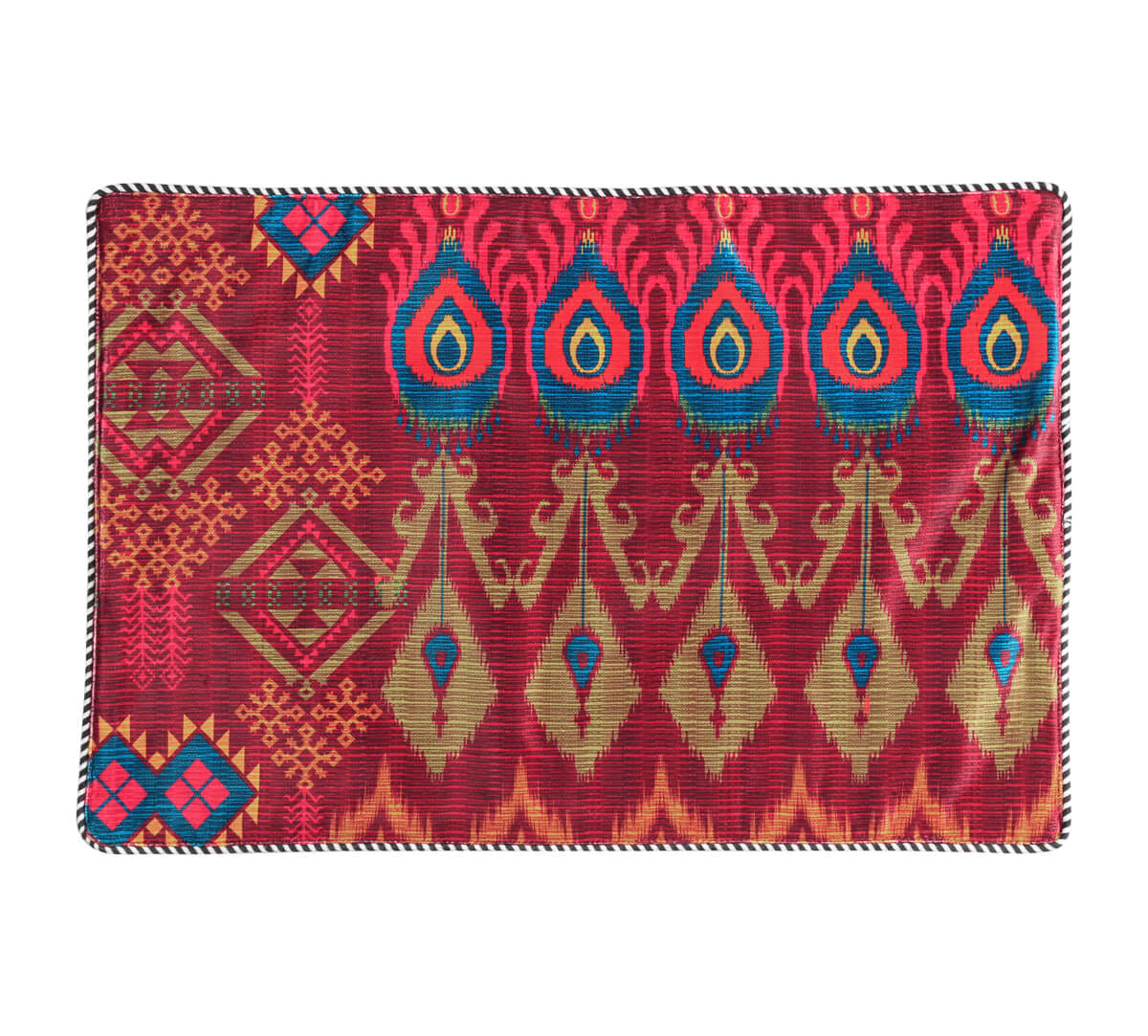 India Circus by Krsnaa Mehta Blooming Botanica Micro Velvet Table Mat