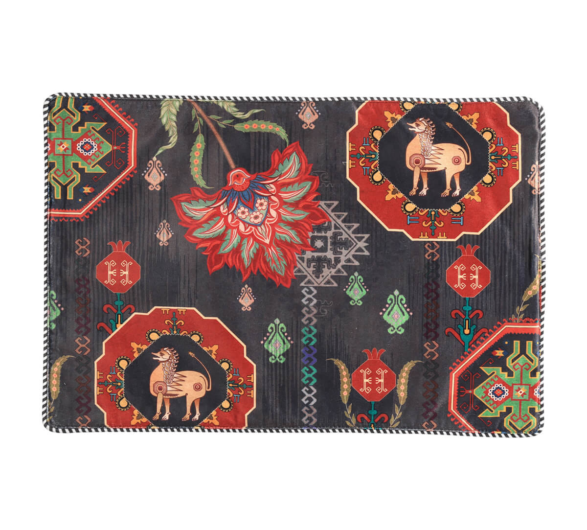 India Circus by Krsnaa Mehta Midnight Tranquility Micro Velvet Table Mat